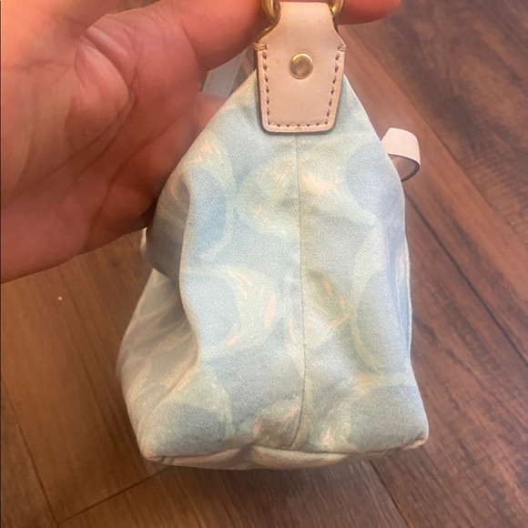 Coach Blue and Pink Patterned Bag - Picture 10 of 17